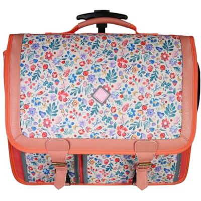 BODYPACK Schooltas met wieltjes Bloom 41 cm Meisjes Gerecycled 2 vakken Lichtgevende wielen Polyester Schooltas voor basisschool BODYPACK Schooltas met wieltjes Bloom 41 cm Meisjes Gerecycled 2 vakken Lichtgevende wielen Polyester Schooltas voor basisschool