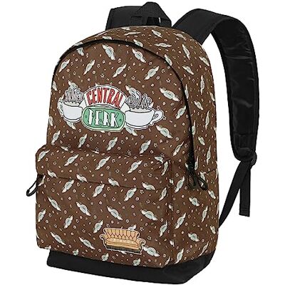 KARACTERMANIA Friends Central Perk-FAN HS rugzak 2.0, bruin, 18 x 30 x 41 cm, inhoud 22 l, bruin, één maat, FAN HS rugzak 2.0 Central Perk KARACTERMANIA Friends Central Perk-FAN HS rugzak 2.0, bruin, 18 x 30 x 41 cm, inhoud 22 l, bruin, één maat, FAN HS rugzak 2.0 Central Perk