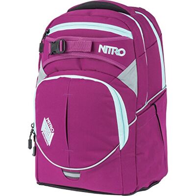 NITRO Superhero schoolrugzak met afneembare heupriem en robuuste bodemplaat, 30 l, Grateful Roze NITRO Superhero schoolrugzak met afneembare heupriem en robuuste bodemplaat, 30 l, Grateful Roze