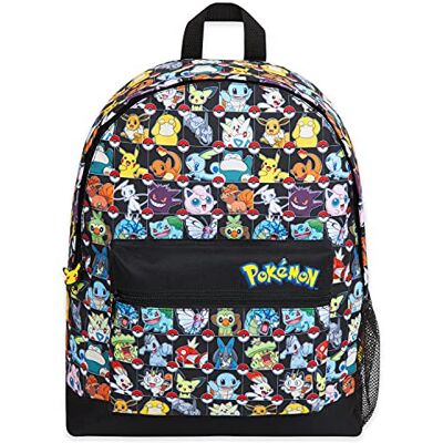 Pokémon Pokemon Rugzak voor kinderen, schooltas, jongens, meisjes, Pikachu Evoli, Pokeball, Meerkleurig Pokémon Pokemon Rugzak voor kinderen, schooltas, jongens, meisjes, Pikachu Evoli, Pokeball, Meerkleurig