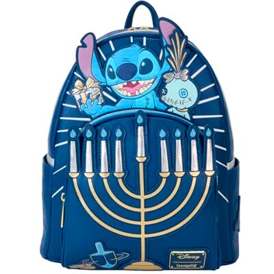 Loungefly Disney Lilo & Stitch Menorah Stitch mini-rugzak, helder, meerkleurig, eenheidsmaat, Meerkleurig, Eén maat Loungefly Disney Lilo & Stitch Menorah Stitch mini-rugzak, helder, meerkleurig, eenheidsmaat, Meerkleurig, Eén maat