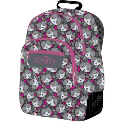 Totto Rayol Grote schoolrugzak, uniseks, kinderen, Roze (Kitten Rose), Casual Totto Rayol Grote schoolrugzak, uniseks, kinderen, Roze (Kitten Rose), Casual