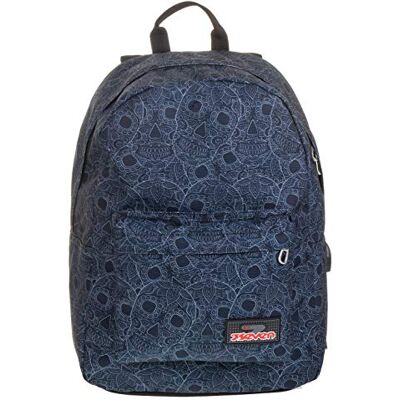 Seven Ischoolpack Colorsnake 27 liter grijs laptoptas 15 inch met powerbank! School en vrije tijd, grijs., Taglia unica, casual rugzak Seven Ischoolpack Colorsnake 27 liter grijs laptoptas 15 inch met powerbank! School en vrije tijd, grijs., Taglia unica, casual rugzak