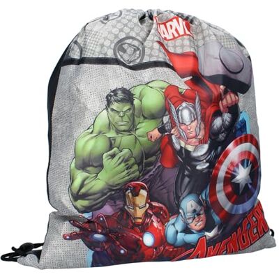 Vadobag Avengers Marvel-rugzak met trekkoord, strandtas, zwemtas, officieel gelicentieerd, Multy, 44 cm x 37 cm, Multy. Vadobag Avengers Marvel-rugzak met trekkoord, strandtas, zwemtas, officieel gelicentieerd, Multy, 44 cm x 37 cm, Multy.