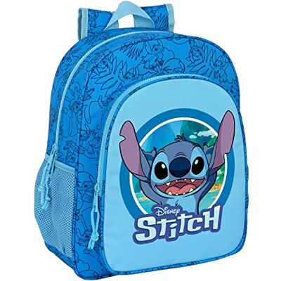 safta Stitch Mochila aanpasbaar aan carro 32 x 38 x 12 cm, Blauw, Casual safta Stitch Mochila aanpasbaar aan carro 32 x 38 x 12 cm, Blauw, Casual