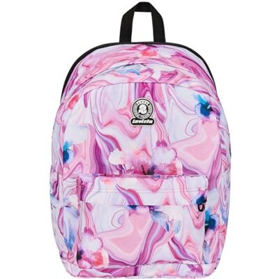 Invicta Ollie Fantasy, Full Space, roze en paars, met uittrekbare ritssluiting, maximale capaciteit, flessenhouder en laptopvak, school en reizen, Invicta Ollie Fantasy, Full Space, roze en paars, met uittrekbare ritssluiting, maximale capaciteit, flessenhouder en laptopvak, school en reizen,