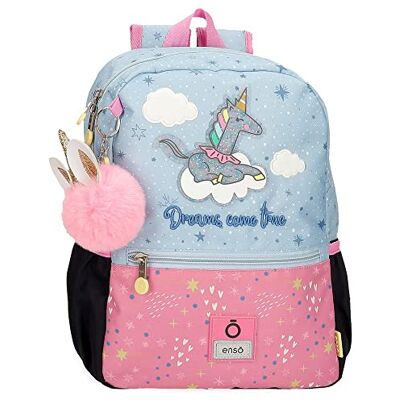 Enso Dreams Come True Bagage Messenger Bag voor meisjes, Meerkleurig, Voorschoolse rugzak aanpasbaar aan trolley Enso Dreams Come True Bagage Messenger Bag voor meisjes, Meerkleurig, Voorschoolse rugzak aanpasbaar aan trolley