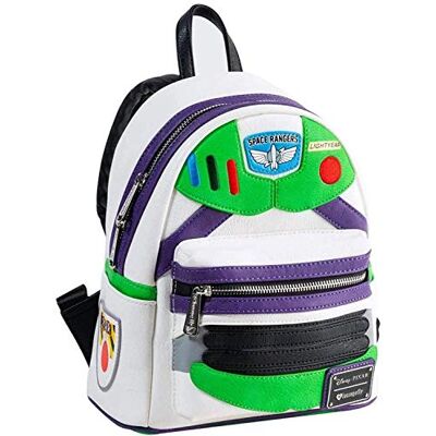Loungefly Disney Pixar Toy Story Buzz Lightyear mini-rugzak, meerkleurig, één maat Eén maat Loungefly Disney Pixar Toy Story Buzz Lightyear mini-rugzak, meerkleurig, één maat Eén maat
