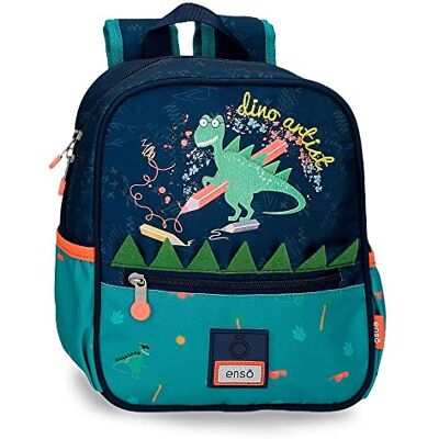 Enso Dino Artist Voorschoolse rugzak, aanpasbaar aan trolley, meerkleurig, 23 x 25 x 10 cm, polyester, 5,75 l, meerkleurig, kleuterrugzak, aanpasbaar aan trolley, Meerkleurig, Voorschoolse rugzak Enso Dino Artist Voorschoolse rugzak, aanpasbaar aan trolley, meerkleurig, 23 x 25 x 10 cm, polyester, 5,75 l, meerkleurig, kleuterrugzak, aanpasbaar aan trolley, Meerkleurig, Voorschoolse rugzak
