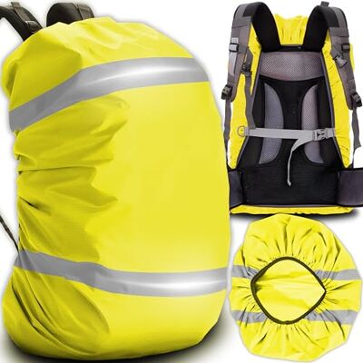 Retoo Regenhoes, waterdicht, winddicht, voor rugzak, schoolrugzak, schooltas, bescherming met reflecterende strepen, neongeel Retoo Regenhoes, waterdicht, winddicht, voor rugzak, schoolrugzak, schooltas, bescherming met reflecterende strepen, neongeel