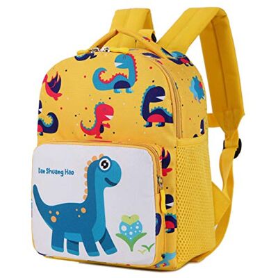 Chruikar Kinderen, anti-verliesrugzak, bedrukt, dinosaurus, reizen, wandelen, boodschappentas, cadeau voor verjaardag, licht, cartoon-design, schattig, babyschooltas, Geel A, L, kinderbagage Chruikar Kinderen, anti-verliesrugzak, bedrukt, dinosaurus, reizen, wandelen, boodschappentas, cadeau voor verjaardag, licht, cartoon-design, schattig, babyschooltas, Geel A, L, kinderbagage