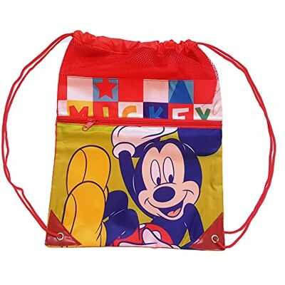 CARTOON Kindertas, trekkoordtas, voorvak, schoolrugzak, sportrugzak, vrije tijd, Mickey (1) 40 cm x 30 cm CARTOON Kindertas, trekkoordtas, voorvak, schoolrugzak, sportrugzak, vrije tijd, Mickey (1) 40 cm x 30 cm