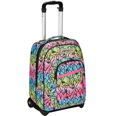 Seven Vaste trolley, JumpLove, roze, 2-in-1, dubbel gebruik, trolley en rugzak, schoolrugzak, reizen, meisjes, roze, Taglia Unica, school Seven Vaste trolley, JumpLove, roze, 2-in-1, dubbel gebruik, trolley en rugzak, schoolrugzak, reizen, meisjes, roze, Taglia Unica, school