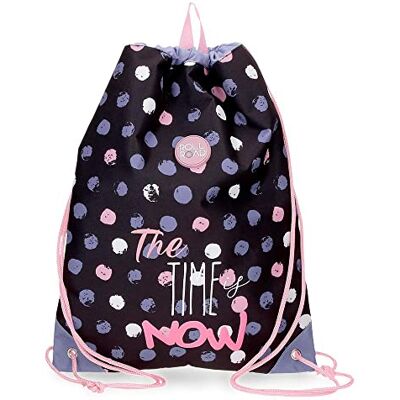 ROLL ROAD The Time is Now rugzak, zwart, 32 x 42 cm, polyester, zwart, rugzak, zwart., rugzak ROLL ROAD The Time is Now rugzak, zwart, 32 x 42 cm, polyester, zwart, rugzak, zwart., rugzak