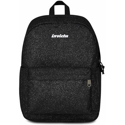Invicta Carlson schoolrugzak, glanzend zwart, mono-vak met pc-vak en drinkflesvak, 24 l, middelbare en hogere school, rugzak meisjes, zwart, Taglia Unica, zwart, maat, zwart., Eén maat Invicta Carlson schoolrugzak, glanzend zwart, mono-vak met pc-vak en drinkflesvak, 24 l, middelbare en hogere school, rugzak meisjes, zwart, Taglia Unica, zwart, maat, zwart., Eén maat