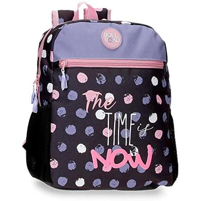ROLL ROAD The Time is Now Moederrugzak, aanpasbaar, geschikt voor trolley, 27 x 33 x 11 cm, polyester, 9,8 l, zwart, voorschoolrugzak, aanpasbaar voor trolley, zwart., kleuterrugzak, aanpasbaar aan trolley ROLL ROAD The Time is Now Moederrugzak, aanpasbaar, geschikt voor trolley, 27 x 33 x 11 cm, polyester, 9,8 l, zwart, voorschoolrugzak, aanpasbaar voor trolley, zwart., kleuterrugzak, aanpasbaar aan trolley