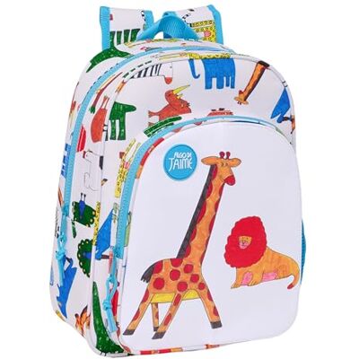 safta Algo De Jaime rugzak voor kinderen, 34 cm, wit, klassiek, casual safta Algo De Jaime rugzak voor kinderen, 34 cm, wit, klassiek, casual