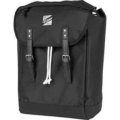 NITRO Venice Urbaner rugzak voor dames en heren, retrostijl met gevoerd laptopvak voor 15 inch laptop, schoolrugzak, wandelrugzak, Street Pack True Black 28 liter, True Black, 44 centimeters, rugzak NITRO Venice Urbaner rugzak voor dames en heren, retrostijl met gevoerd laptopvak voor 15 inch laptop, schoolrugzak, wandelrugzak, Street Pack True Black 28 liter, True Black, 44 centimeters, rugzak