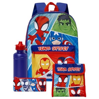 Marvel Spidey zijn buitengewone vrienden rugzakset voor kinderen, 4-delig Marvel Spidey zijn buitengewone vrienden rugzakset voor kinderen, 4-delig