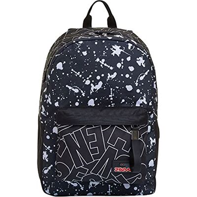 Seven Ischoolpack rugzak voor kinderen en jongeren, zwart., Taglia Unica, Modern Seven Ischoolpack rugzak voor kinderen en jongeren, zwart., Taglia Unica, Modern