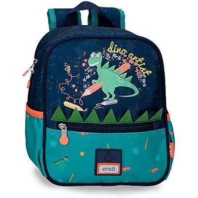 Enso Dino Artist Voorschoolse rugzak, meerkleurig, 23 x 25 x 10 cm, polyester, 5,75 l, meerkleurig, kleuterrugzak, Meerkleurig, kleuterschool rugzak Enso Dino Artist Voorschoolse rugzak, meerkleurig, 23 x 25 x 10 cm, polyester, 5,75 l, meerkleurig, kleuterrugzak, Meerkleurig, kleuterschool rugzak