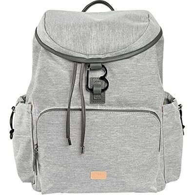 Béaba , luierrugzak, grote inhoud 22 l, 13 opbergzakken, veel accessoires, maximaal comfort, waterdicht, Vancouver-tas, lichtgrijs Béaba , luierrugzak, grote inhoud 22 l, 13 opbergzakken, veel accessoires, maximaal comfort, waterdicht, Vancouver-tas, lichtgrijs