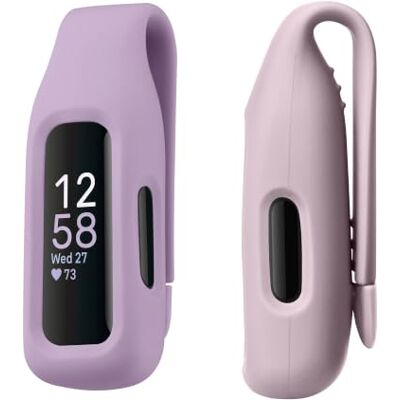 kwmobile 2 x clip compatibel met Fitbit Inspire 3/Inspire 2/Ace 3, reservehouder voor fitnesstracker, pastelpaars, oudroze, tracker niet inbegrepen kwmobile 2 x clip compatibel met Fitbit Inspire 3/Inspire 2/Ace 3, reservehouder voor fitnesstracker, pastelpaars, oudroze, tracker niet inbegrepen