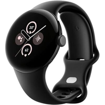Google Pixel Watch 2 Matzwarte aluminium behuizing Vulkanisch zwarte sportarmband LTE Google Pixel Watch 2 Matzwarte aluminium behuizing Vulkanisch zwarte sportarmband LTE