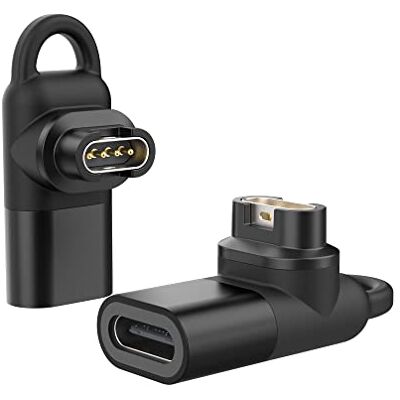 MoKo 2 stuks draagbare USB C-adapter compatibel met Garmin Watch MoKo 2 stuks draagbare USB C-adapter compatibel met Garmin Watch