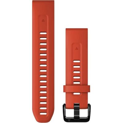 Garmin Acc, Fenix 7S, 20 mm QuickFit Flame Red siliconen band Officiële horlogeband, 20 mm, compatibel met een selectie van Fenix, Instinct, Epix, dagelijks gebruik, duurzaam Garmin Acc, Fenix 7S, 20 mm QuickFit Flame Red siliconen band Officiële horlogeband, 20 mm, compatibel met een selectie van Fenix, Instinct, Epix, dagelijks gebruik, duurzaam