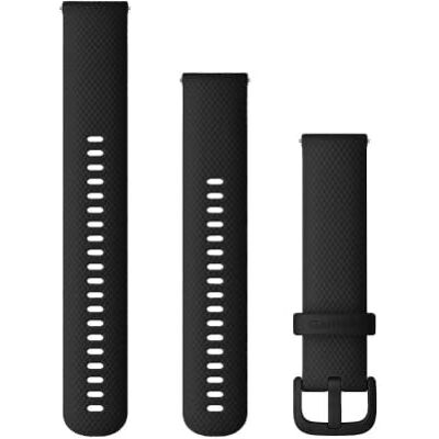 Garmin Snelsluitarmband (20 mm), geschikt voor geselecteerde series smartwatches Forerunner, Venu-, Vívomove, Vívoactive en Approach, origineel accessoire, siliconen, zwart Garmin Snelsluitarmband (20 mm), geschikt voor geselecteerde series smartwatches Forerunner, Venu-, Vívomove, Vívoactive en Approach, origineel accessoire, siliconen, zwart