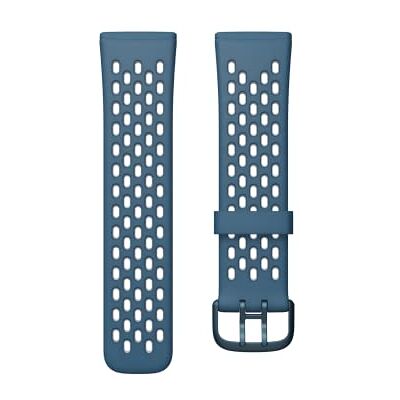 Fitbit Versa 3/Sense Sport Band Accesory, saffier/mistgrijs, S Fitbit Versa 3/Sense Sport Band Accesory, saffier/mistgrijs, S