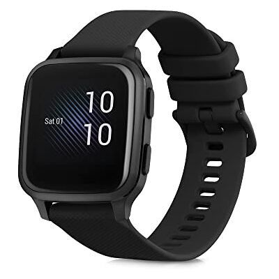 kwmobile Horlogebandje, compatibel met Garmin Venu Sq Music/Sq Strap, reserveband, siliconen, zwart, breed, TPU en siliconen kwmobile Horlogebandje, compatibel met Garmin Venu Sq Music/Sq Strap, reserveband, siliconen, zwart, breed, TPU en siliconen