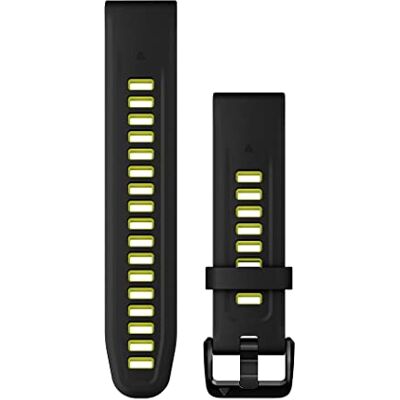 Garmin Acc, Epix PRO (g2), 20 mm QuickFit Black/Lime Siliconen Band, WW/Azië Bracelet de montre officiel, 20mm, compatible avec une sélection de fenix, Instinct, epix, usage quotidien, résistant Garmin Acc, Epix PRO (g2), 20 mm QuickFit Black/Lime Siliconen Band, WW/Azië Bracelet de montre officiel, 20mm, compatible avec une sélection de fenix, Instinct, epix, usage quotidien, résistant