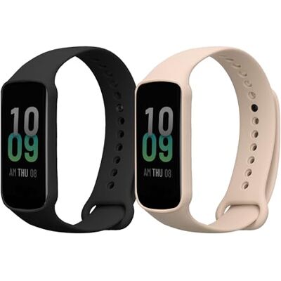 kwmobile Set van 2 sportarmbanden compatibel met Amazfit Band 7, siliconen TPU kwmobile Set van 2 sportarmbanden compatibel met Amazfit Band 7, siliconen TPU