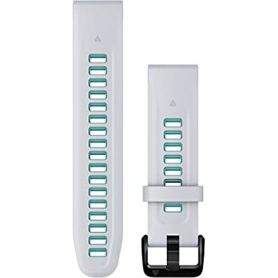 Garmin Acc, epix PRO (g2), 20 mm QuickFit Whitestone/Aqua siliconen band, WW/Azië Garmin Acc, epix PRO (g2), 20 mm QuickFit Whitestone/Aqua siliconen band, WW/Azië