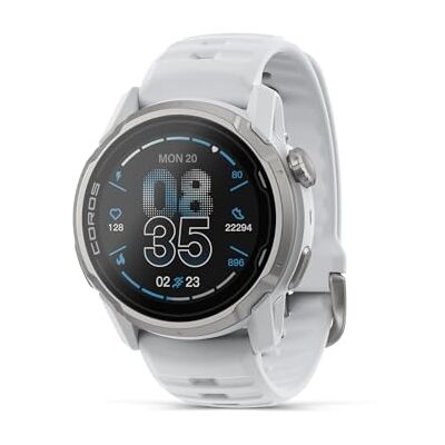 COROS APEX 4 (42 mm) GPS-klok 1,2 inch MIP-touchscreen, wereldwijde kaarten met stapsgewijze navigatie, batterijduur van 34 dagen, spraakpinnen en handsfree bellen, voor hardlopen (wit, 42 mm) COROS APEX 4 (42 mm) GPS-klok 1,2 inch MIP-touchscreen, wereldwijde kaarten met stapsgewijze navigatie, batterijduur van 34 dagen, spraakpinnen en handsfree bellen, voor hardlopen (wit, 42 mm)