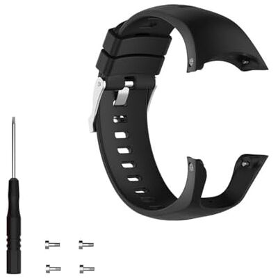 INF Horlogebandje compatibel met Sunto Spartan Trainer Wrist HR Soft Silicone, zwart, 123 Milímetros, modern INF Horlogebandje compatibel met Sunto Spartan Trainer Wrist HR Soft Silicone, zwart, 123 Milímetros, modern
