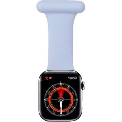 TRIXES Smartwatch-houder, verpleegsterhorloge-houder van siliconen, compatibel met Apple Watch-apparaten, pinsluiting, Siliconen, Geen edelsteen TRIXES Smartwatch-houder, verpleegsterhorloge-houder van siliconen, compatibel met Apple Watch-apparaten, pinsluiting, Siliconen, Geen edelsteen