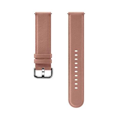 Samsung Galaxy Watch Active2 roségouden leren armband Samsung Galaxy Watch Active2 roségouden leren armband