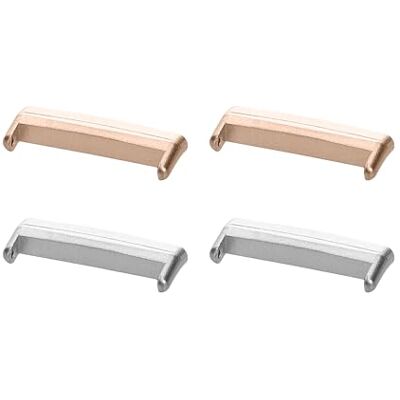 kwmobile Polsbandadapter compatibel met Fitbit Versa 4 / Sense 2 / Versa 3 / Sense bandadapter 4 x connector 20 mm breedte zilver-zwart kwmobile Polsbandadapter compatibel met Fitbit Versa 4 / Sense 2 / Versa 3 / Sense bandadapter 4 x connector 20 mm breedte zilver-zwart