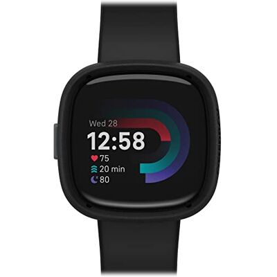 Otterbox Bumper All Day voor Watch Bumper voor Fitbit Versa 4, Schokbestendig, Valbescherming, Elegante Case, Beschermt het scherm en de randen, Zwart Otterbox Bumper All Day voor Watch Bumper voor Fitbit Versa 4, Schokbestendig, Valbescherming, Elegante Case, Beschermt het scherm en de randen, Zwart
