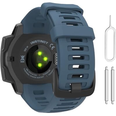 MoKo Armband compatibel met Garmin Instinct/Instinct Solar/Tactical/Instinct 2 Smartwatch GPS, 22 mm, reservearmband van zachte siliconen Bracelet de rechange réglable de 22 mm, bracelet de sport imperméable et anti-transpiration pour montres militaires MoKo Armband compatibel met Garmin Instinct/Instinct Solar/Tactical/Instinct 2 Smartwatch GPS, 22 mm, reservearmband van zachte siliconen Bracelet de rechange réglable de 22 mm, bracelet de sport imperméable et anti-transpiration pour montres militaires