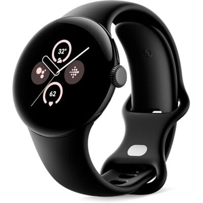 Google Pixel Watch 2 met fitbit en hartslagcontrole, stressmanagement en veiligheid Android smartwatch matzwarte aluminium behuizing Obsidiaan sportarmband Google Pixel Watch 2 met fitbit en hartslagcontrole, stressmanagement en veiligheid Android smartwatch matzwarte aluminium behuizing Obsidiaan sportarmband