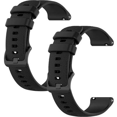 OcioDual Horlogebandje voor Amazfit GTS4-3-2-2e-Bip-GTR/Forerunner 245-645/3-3 Music/Galaxy Watch 5-4Classic/GT 2-2e-Pro sporthorloge, zwart, breedte 20 mm, lengte 92 120 mm, Siliconen, Geen OcioDual Horlogebandje voor Amazfit GTS4-3-2-2e-Bip-GTR/Forerunner 245-645/3-3 Music/Galaxy Watch 5-4Classic/GT 2-2e-Pro sporthorloge, zwart, breedte 20 mm, lengte 92 120 mm, Siliconen, Geen