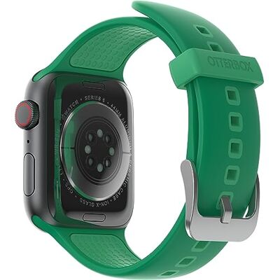 Otterbox All Day armband voor Apple Watch Series 9/8/7/6/SE 2e gen/SE 1e gen/5/4/3-42 mm/44 mm/45 mm, reservearmband van duurzame zachte siliconen voor Apple Watch, lichtgroen Otterbox All Day armband voor Apple Watch Series 9/8/7/6/SE 2e gen/SE 1e gen/5/4/3-42 mm/44 mm/45 mm, reservearmband van duurzame zachte siliconen voor Apple Watch, lichtgroen