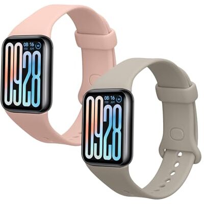 kwmobile Bandje compatibel met Xiaomi Smart Band 8 Pro/Smart Band 9 Pro, 2 x reservearmband van siliconen voor fitnesstracker kwmobile Bandje compatibel met Xiaomi Smart Band 8 Pro/Smart Band 9 Pro, 2 x reservearmband van siliconen voor fitnesstracker