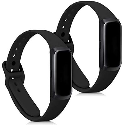 kwmobile Armband compatibel met Samsung Galaxy Fit (SM-R370) armband 2 x siliconen reservearmband voor fitnesstracker kwmobile Armband compatibel met Samsung Galaxy Fit (SM-R370) armband 2 x siliconen reservearmband voor fitnesstracker