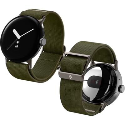 Spigen Bracelet de montre Lite Fit compatible avec Google Pixel Watch 4/3/2/1 41 mm (2025/2024/2023/2022) Bracelet en nylon Spigen Bracelet de montre Lite Fit compatible avec Google Pixel Watch 4/3/2/1 41 mm (2025/2024/2023/2022) Bracelet en nylon