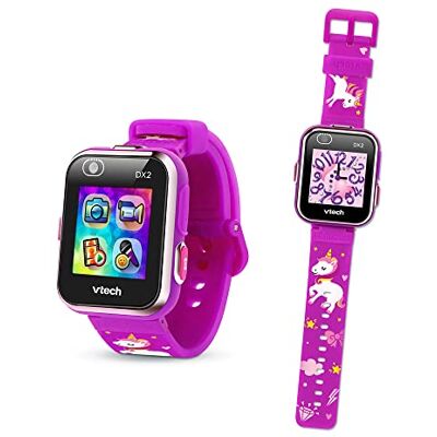 VTech KidiZoom SmartWatch DX2 fuchsia eenhoorn, digitaal kinderhorloge, foto, selfie, video, verticaal touchscreen, high-tech speelgoed, cadeau voor kinderen en jongeren van 5 jaar tot 13 jaar inhoud in het Frans VTech KidiZoom SmartWatch DX2 fuchsia eenhoorn, digitaal kinderhorloge, foto, selfie, video, verticaal touchscreen, high-tech speelgoed, cadeau voor kinderen en jongeren van 5 jaar tot 13 jaar inhoud in het Frans
